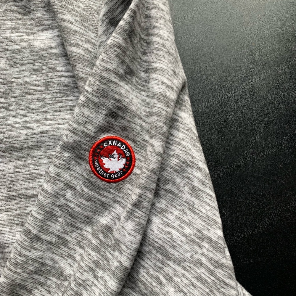 Gray Quarter-Zip Pullover - image 3